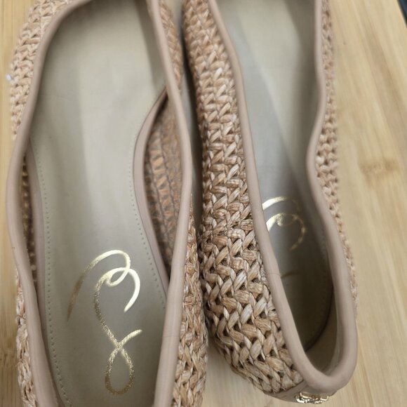 Sam Edelman Wanda Warm Womens Ballet Flats Sz 8 Tan Pointed Toe Slip-On Shoes - Picture 5 of 9